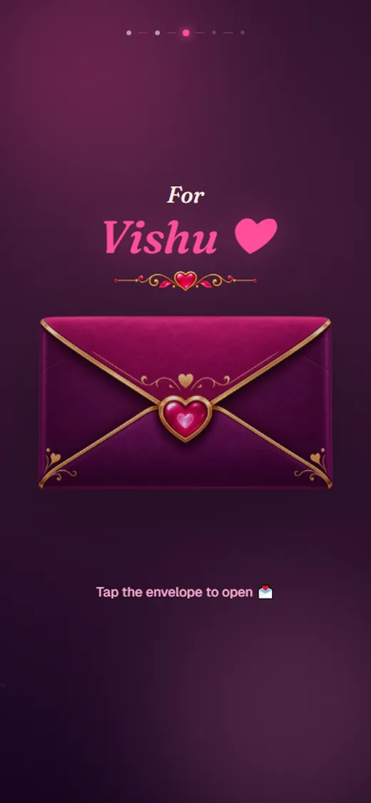 Closed birthday envelope